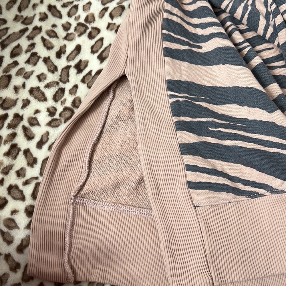 Zebra Print Sweatshirt - Picture 2 of 5